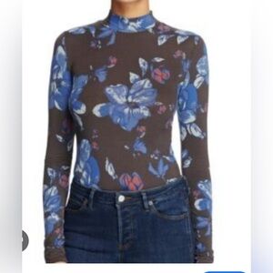 Free People floral fitted top, XS Part
